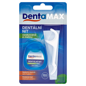 DentaMax Dentální nit voskovaná s mátou 1,5mm 50m