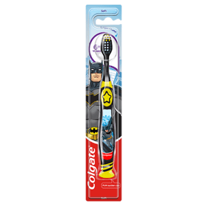 Colgate® Kids Batman - Wonderwoman dětský zubní kartáček měkký 6+, 1ks