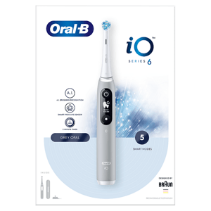 Oral-B iO Series 6 Grey Opal Elektrický Zubní Kartáček S Magnetickou Technologií iO