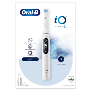 Oral-B iO 6N Bílý Elektrický Zubní Kartáček