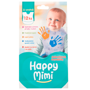 Happy Mimi Jednorázové bryndáčky 12ks