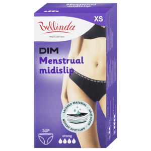 Menstruační kalhotky Bellinda pro silnou menstruaci, velikost XS, černé, 1ks