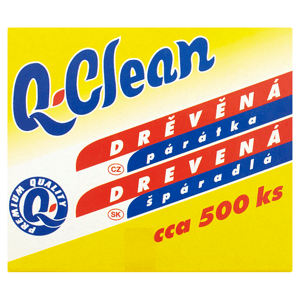 Q-Clean Drěvěná párátka 500 ks