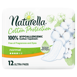 Naturella Cotton Protection Ultra Normal Hygienické Vložky S Křidélky 12ks