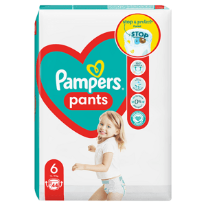 Pampers Pants Plenkové Kalhotky Velikost 6, 44 Kusů, 14kg-19kg
