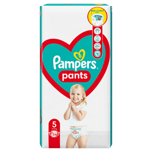 Pampers Pants Plenkové Kalhotky Velikost 5, 56 Plenek, 12kg-17kg