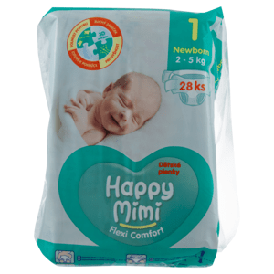 Happy Mimi FC dět.pleny Newbo(28ks-fol)