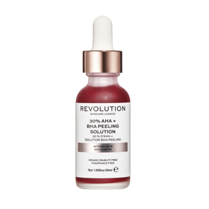 Revolution Skincare Intense Skin Exfoliator - 30% AHA + BHA Peeling Solution, peelingové sérum 30ml