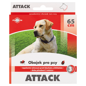 Attack Obojek pro psy hnědý 65 cm