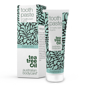 Australian Bodycare Zubní pasta s Tea Tree olejem a mátou pro správnou ústní hygienu a péči při afte