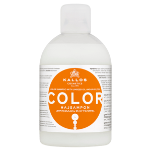 Kallos KJMN Color šampon na barvené vlasy s lněným olejem a UV filtrem 1000ml