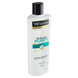 TRESemmé Hydrate & Purify kondicionér s bílým jílem a kyselinou hyaluronovou na mastné vlasy 400ml