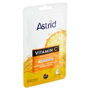 Astrid Vitamin C energizující a rozjasňující textilní maska 1 ks 20ml