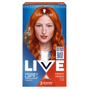 Schwarzkopf Live Colour + Lift barva na vlasy Zářivá oranžová L74