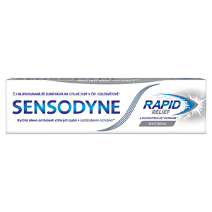 Sensodyne Rapid Relief Whitening zubní pasta s fluoridem 75ml