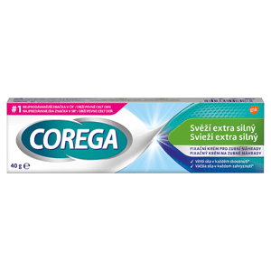 Corega Fixační krém Svěží extra silný pro pevnou fixaci zubní náhrady, mátová příchuť, 40g