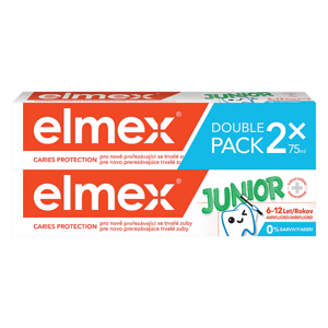 elmex® Junior zubní pasta pro děti ve věku 6-12 let 2x 75ml