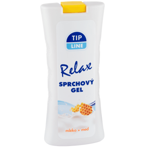 Tip Line Relax sprchový gel mléko a med 500ml