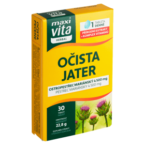 Maxi Vita Herbal Očista jater 30 tablet 22,8g