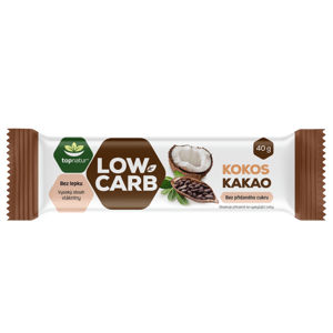 Topnatur Low Carb tyčinka Kokos&Kakao 40g