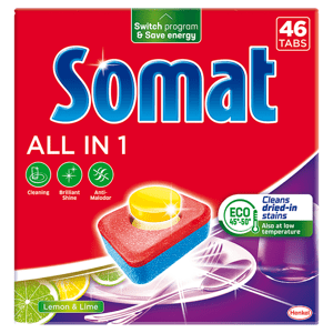 Somat All-in-1 tablety do myčky Lemon & Lime 46 ks