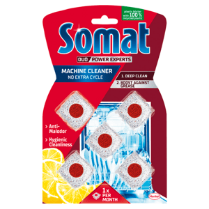 SOMAT čistič myčky v tabletách Anti-Grease 5 ks