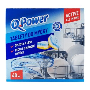 Q-Power Tablety do myčky Active all in one 40ks