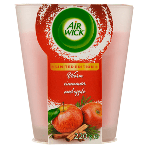 Air Wick Essential Oils Svíčka jablko a skořice 220g