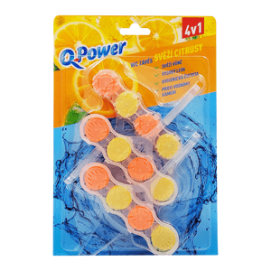 Q-Power Tuhý WC závěs Svěží citrusy 3ks