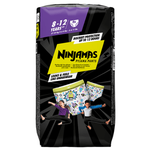 Ninjamas Pyjama Pants Kosmické lodě, 9 Plenkové Kalhotky, 8 Let, 27kg-43kg