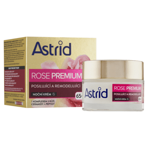 ASTRID ROSE PREMIUM 65+ Posilující a remodelující noční krém 50ml