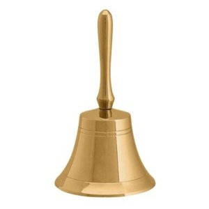 Zvonek stolní zlatý 11x5,5cm