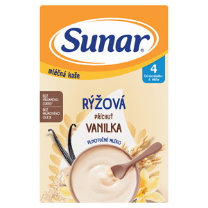 Sunar Mléčná kaše rýžová příchuť vanilka 210g