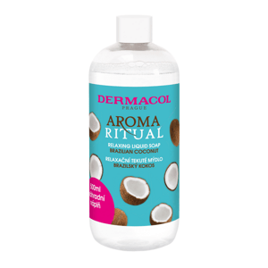 Dermacol Aroma Ritual náhradní náplň tekuté mýdlo brazilský kokos