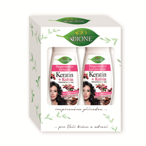 Bione Regenerační  šampon Keratin + Argan. olej 260 ml Regenerační kondicionér Keratin + Argan. olej 260 ml