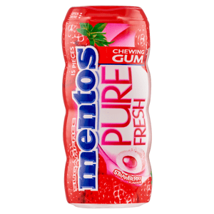 Mentos Pure Fresh Strawberry žvýkačka 15 ks 30g