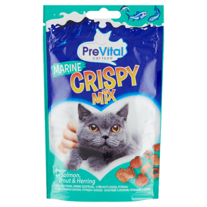 PreVital Crispy Mix pamlsky pro kočky s rybí příchutí 60g