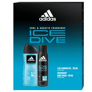 Adidas kosmetická kazeta Ice Dive - pánský deosprej 150ml + sprchový gel 250ml