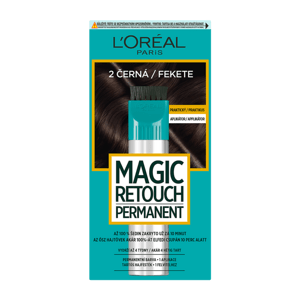 L'Oréal Paris Magic Retouch Permanent 2 Černá, 27+18 ml