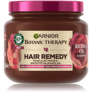 Garnier Botanic Therapy Hair Remedy Ricinus Oil Almond maska pro slabé vlasy s tendencí vypadávat kvůli lámavosti , 340ml
