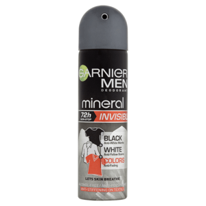 Garnier Men Invisible Black-white-colors antiperspirant ve spreji pro muže 150ml