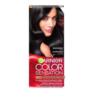 Garnier Color Sensation permanentní barva na vlasy 1.0 ultra černá, 60+40+10ml