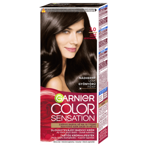 Garnier Color Sensation  permanentní barva na vlasy 3.0 tmavě hnědá, 60+40+10ml