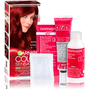 Garnier Color Sensation  permanentní barva na vlasy 5.62 granátově červená, 60+40+10ml