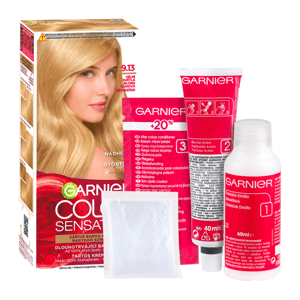 Garnier Color Sensation permanentní barva na vlasy 9.13 velmi světlá blond duhová, 60+40+10ml