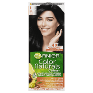 Garnier Color Naturals permanentní barva na vlasy 1+  ultra černá, 60+40+12ml