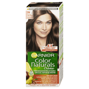Garnier Color Naturals permanentní barva na vlasy 5N přirozená světle hnědá, 60+40+12ml