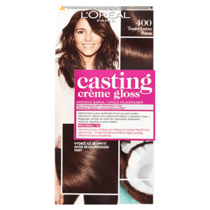 L'Oréal Paris Casting Creme Gloss semipermanentní barva na vlasy  400 tmavý kaštan, 48+72+60ml