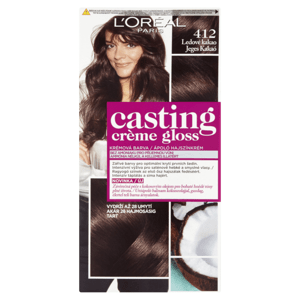 L'Oréal Paris Casting Creme Gloss semipermanentní barva na vlasy 412 ledové kakao, 48+72+60ml