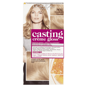 L'Oréal Paris Casting Creme Gloss semipermanentní barva na vlasy 801 mandlová, 48+72+60ml